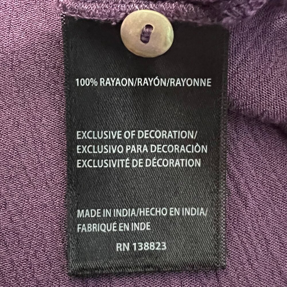 Shyanne Purple Embroidered Tank Top - Picture 4 of 4